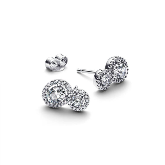 Pandora - Women's Embracing Halo Stud Earrings