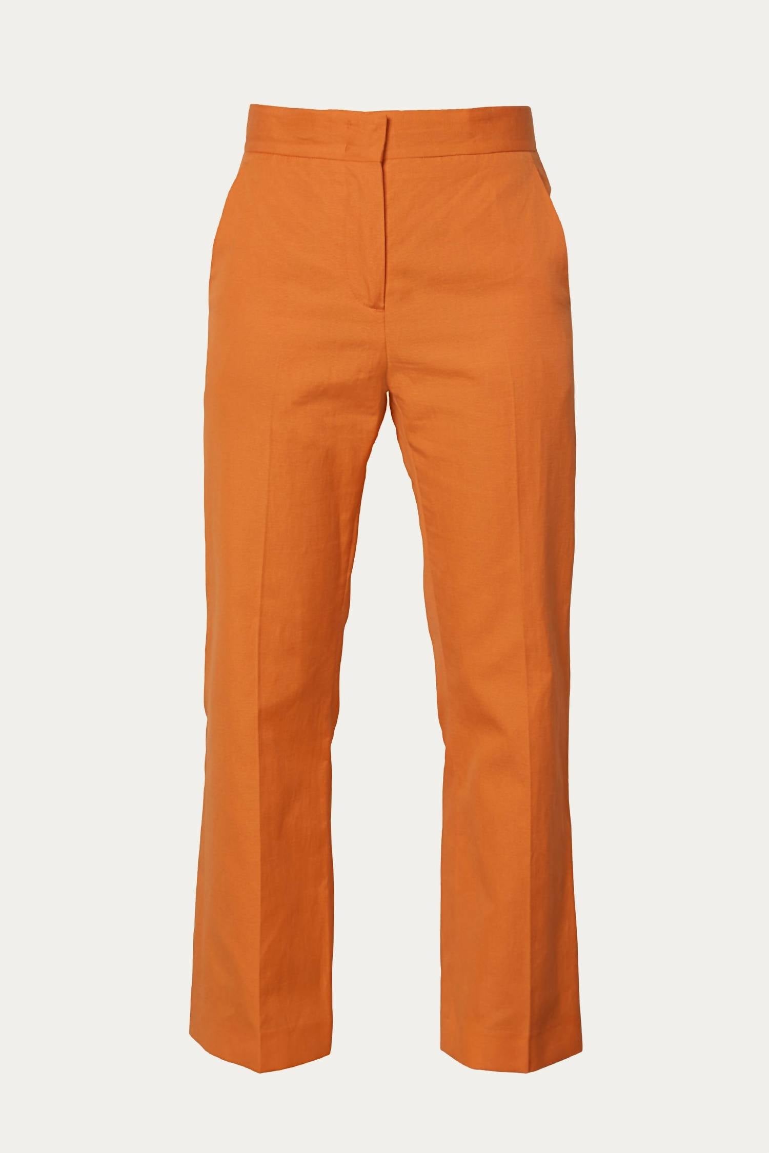 LINEN BLEND TROUSER
