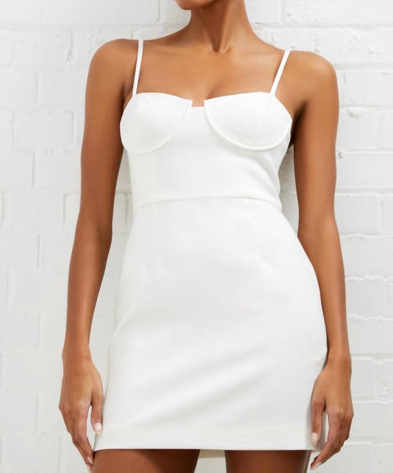 French Connection - Whisper Corset Neckline Dress