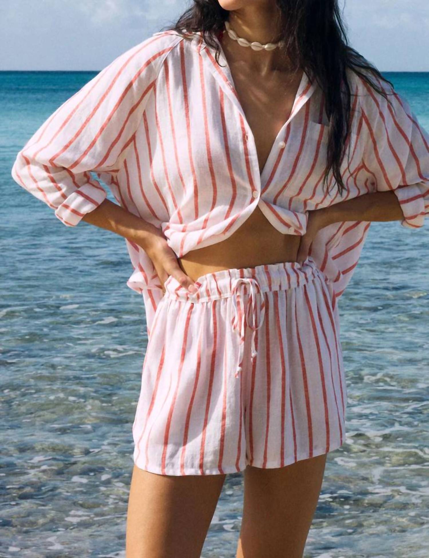 Z Supply - The Perfect Linen Stripe Short