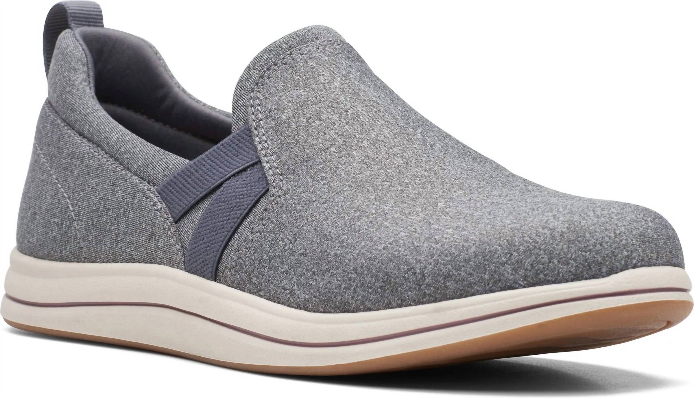 Clarks Women's Breeze Bali Shoes in dark grey - women's sneaker - detail view