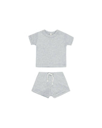 Quincy Mae - Kid's Ribbed Shortie Set