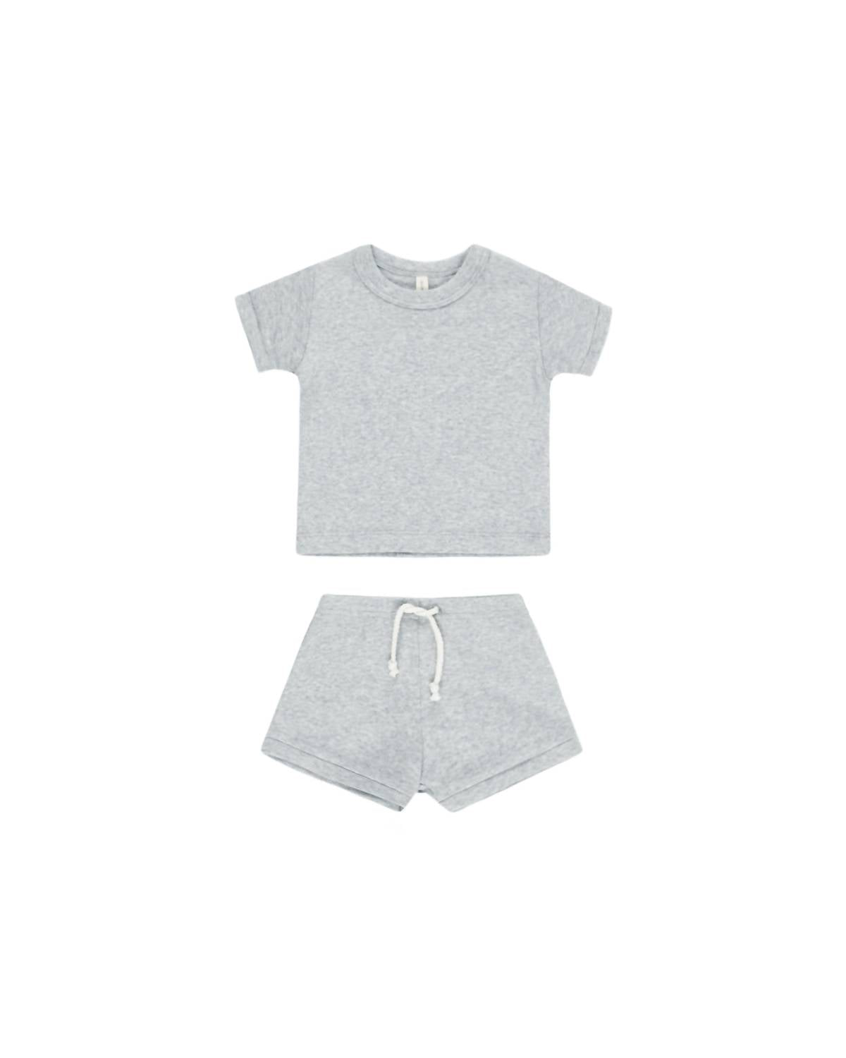 Quincy Mae - Kid's Ribbed Shortie Set