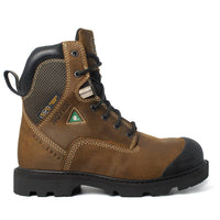 Royer Men's Flx Pareshok Comfort Protection Bumper Toe Work Boots in brown - men's boots