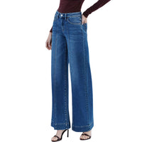Flying Monkey - High Rise Trouser Hem Extreme Wide Leg Jeans