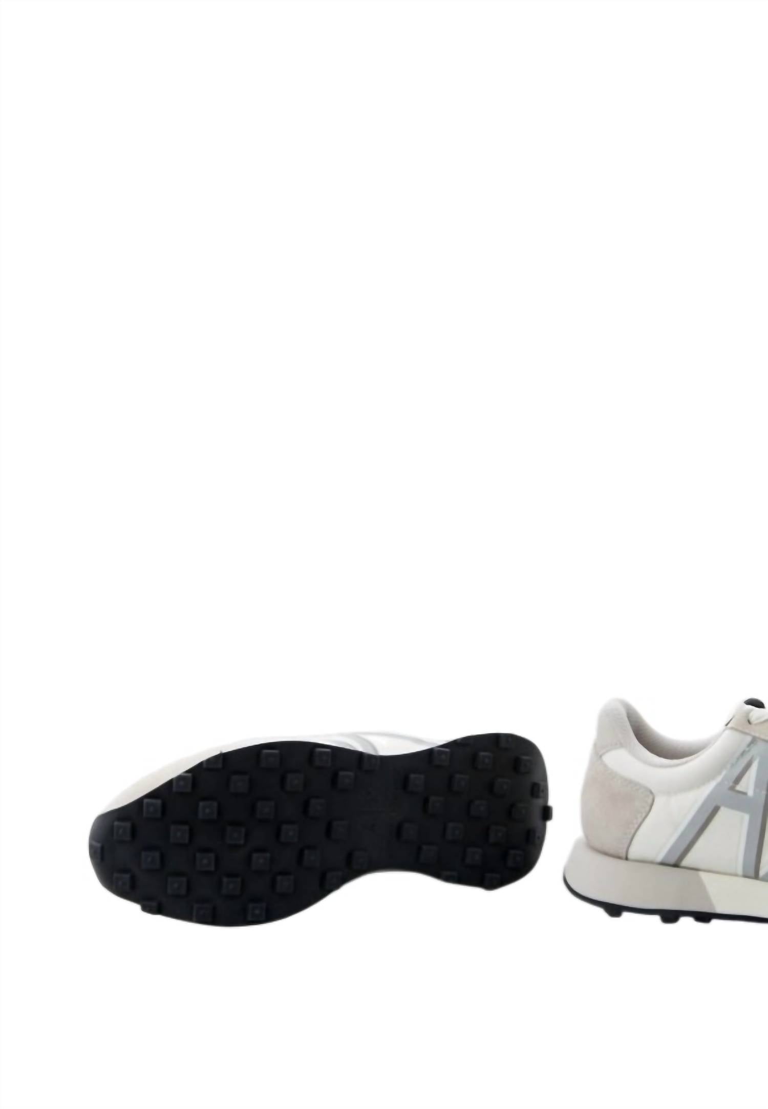 Armani Exchange Women's Low-top Trainer Sneakers in off white - women's sneaker - view 5