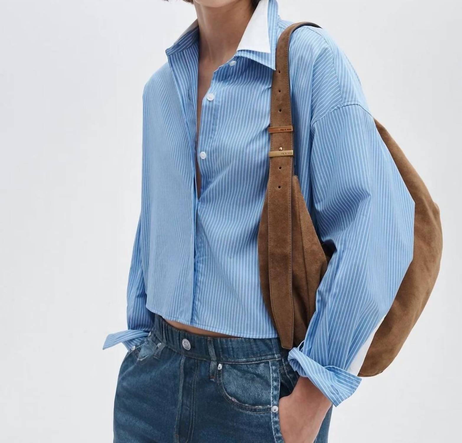 Rag & Bone - Marin Striped Combo Shirt