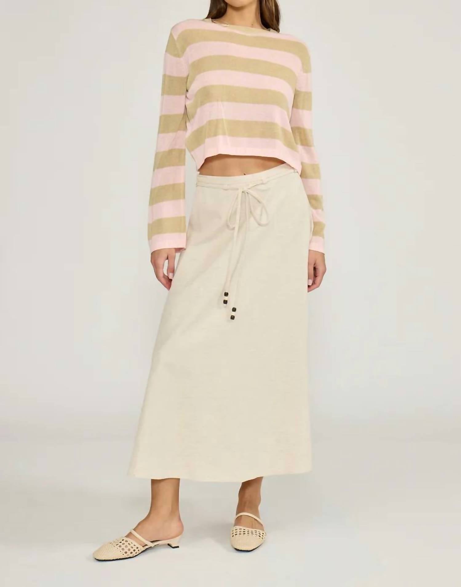 Lucy Paris - Hayden A Line Maxi Skirt