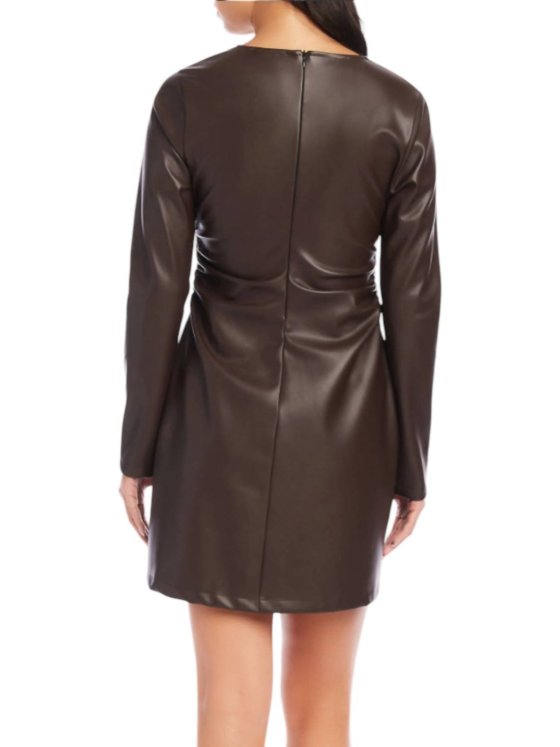 Fifteen Twenty - Faux Leather Ziggy Dress
