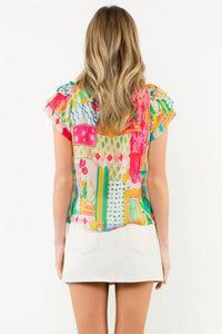 Thml - Floral Cap Sleeve Top