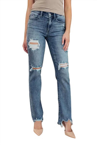 Judy Blue - Destroyed Straight Leg Jean