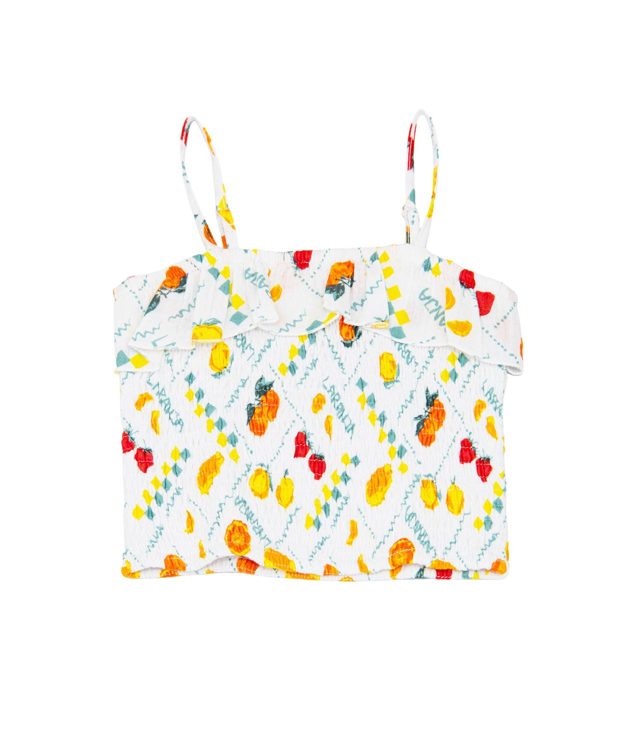 Flowers By Zoe - Girls Capri Fruit Smock Top