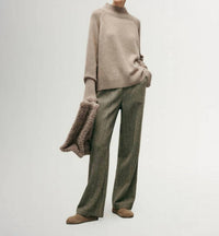 Meilleur Moment - Mock Neck Loose Fit Cashmere Sweater