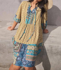 Ces Femme - Crocus Tie Front Dress