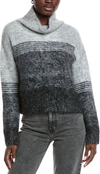 Autumn Cashmere - Fluffy Gradient Mock Sweater