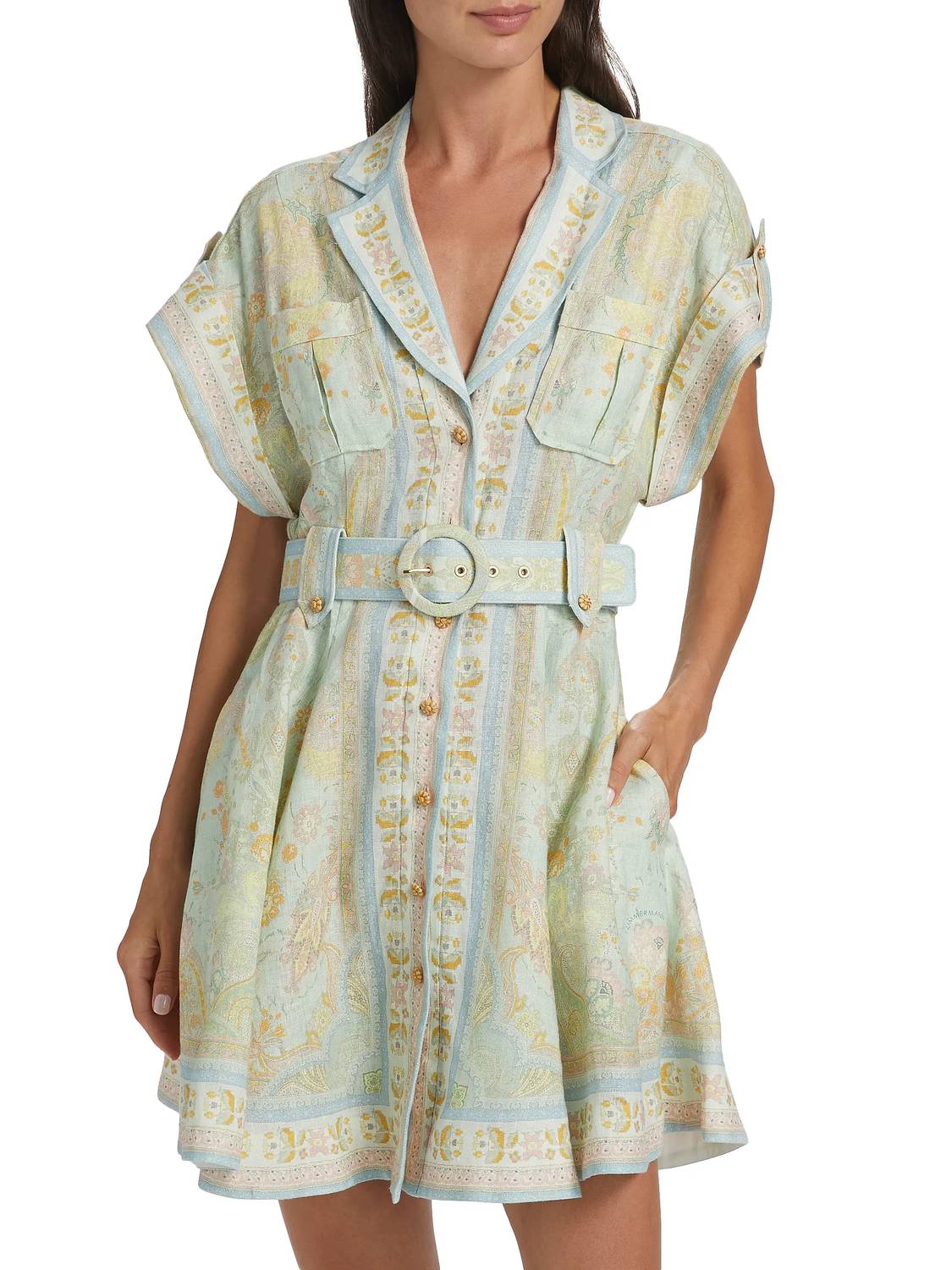 Zimmermann - Acacia Shirt Mini Dress