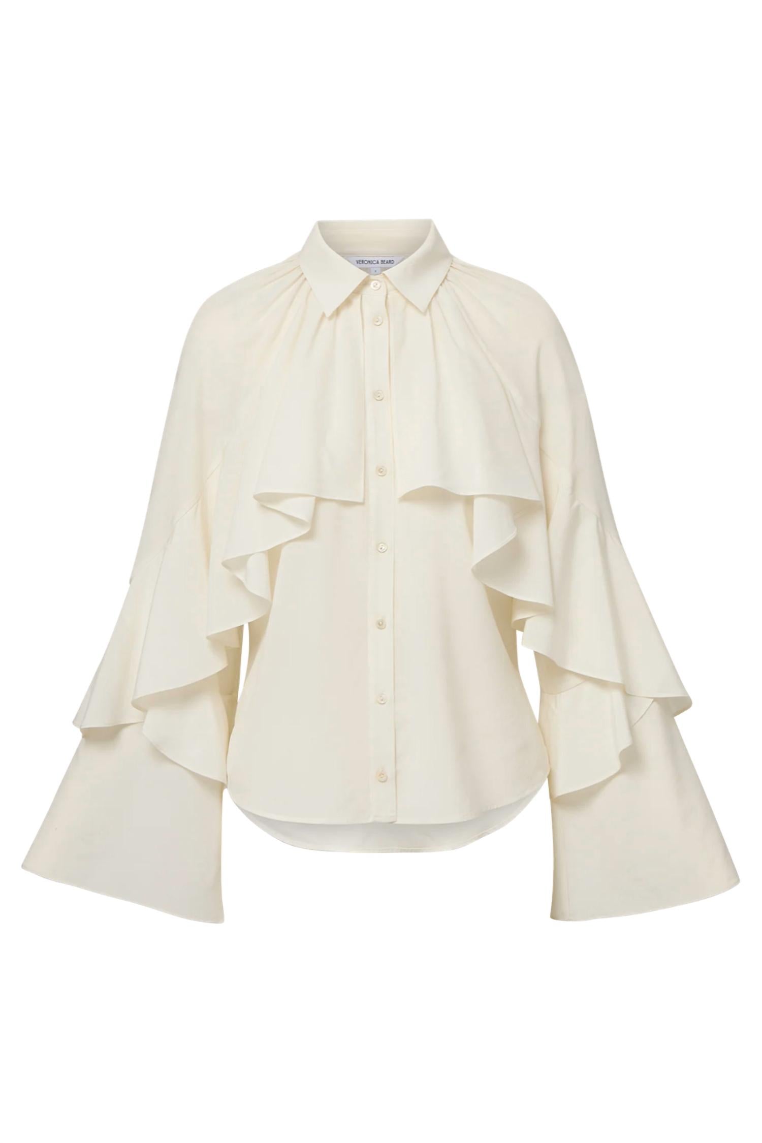 Veronica Beard - Demaris Ruffled Button-down Blouse