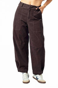 sundays Corduroy Sawyer Pants in chocolate brown - women's pants