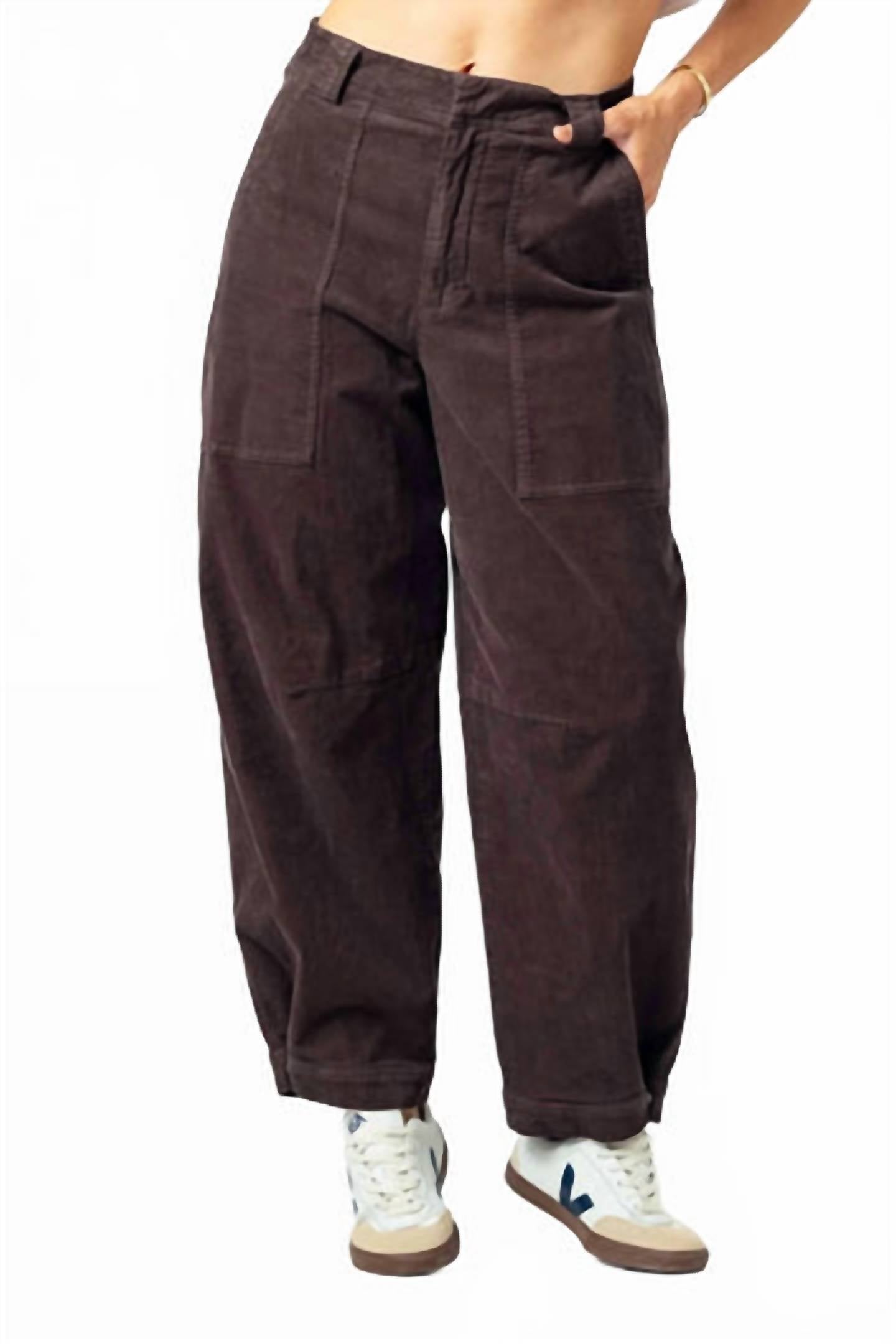 sundays Corduroy Sawyer Pants in chocolate brown - women's pants