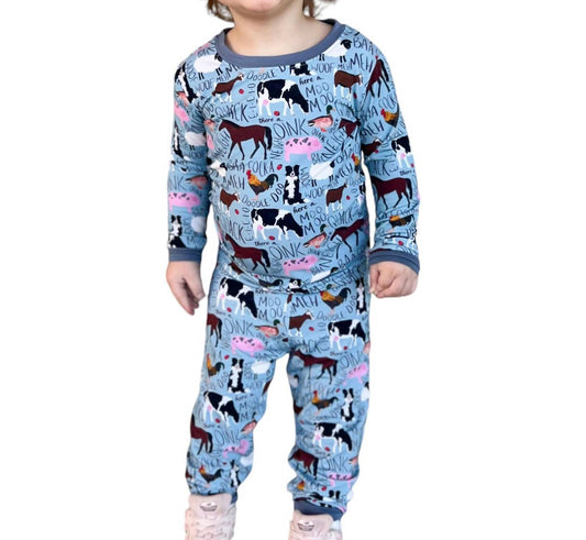 Hometown Honey - Kid's Two Piece Bamboo Pajamas