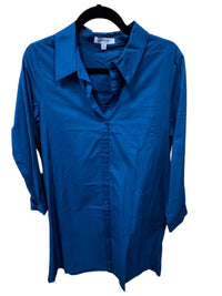 Carole Christian Women's Shirt Dress in teal - women's dress