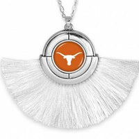 Judson & Co. - Women's Licensed Texas Longhorn Tassel Pendant Necklace