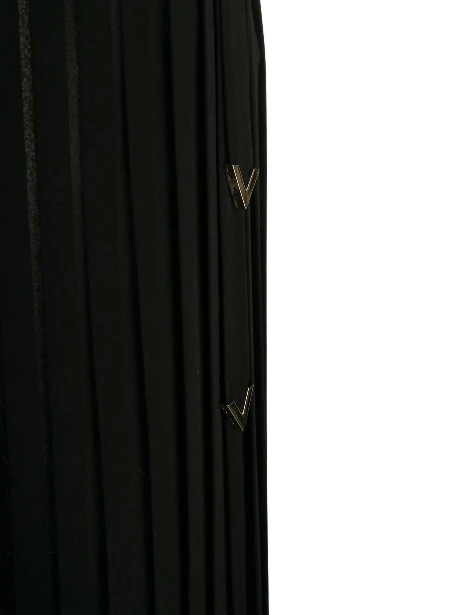 Valentino - Pleated Midi Skirt