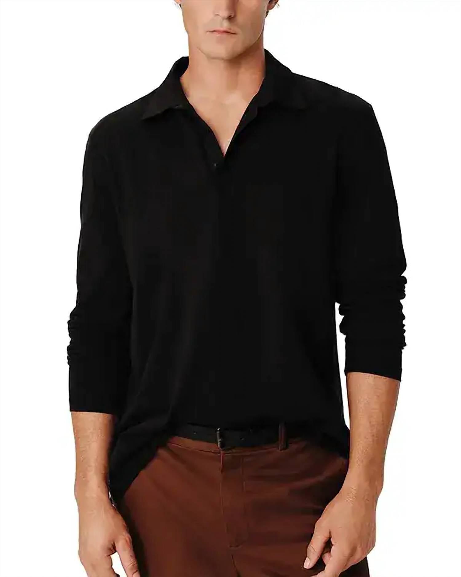 Atm - Men's Heavy Weight Jersey Seamed Long Sleeve Polo