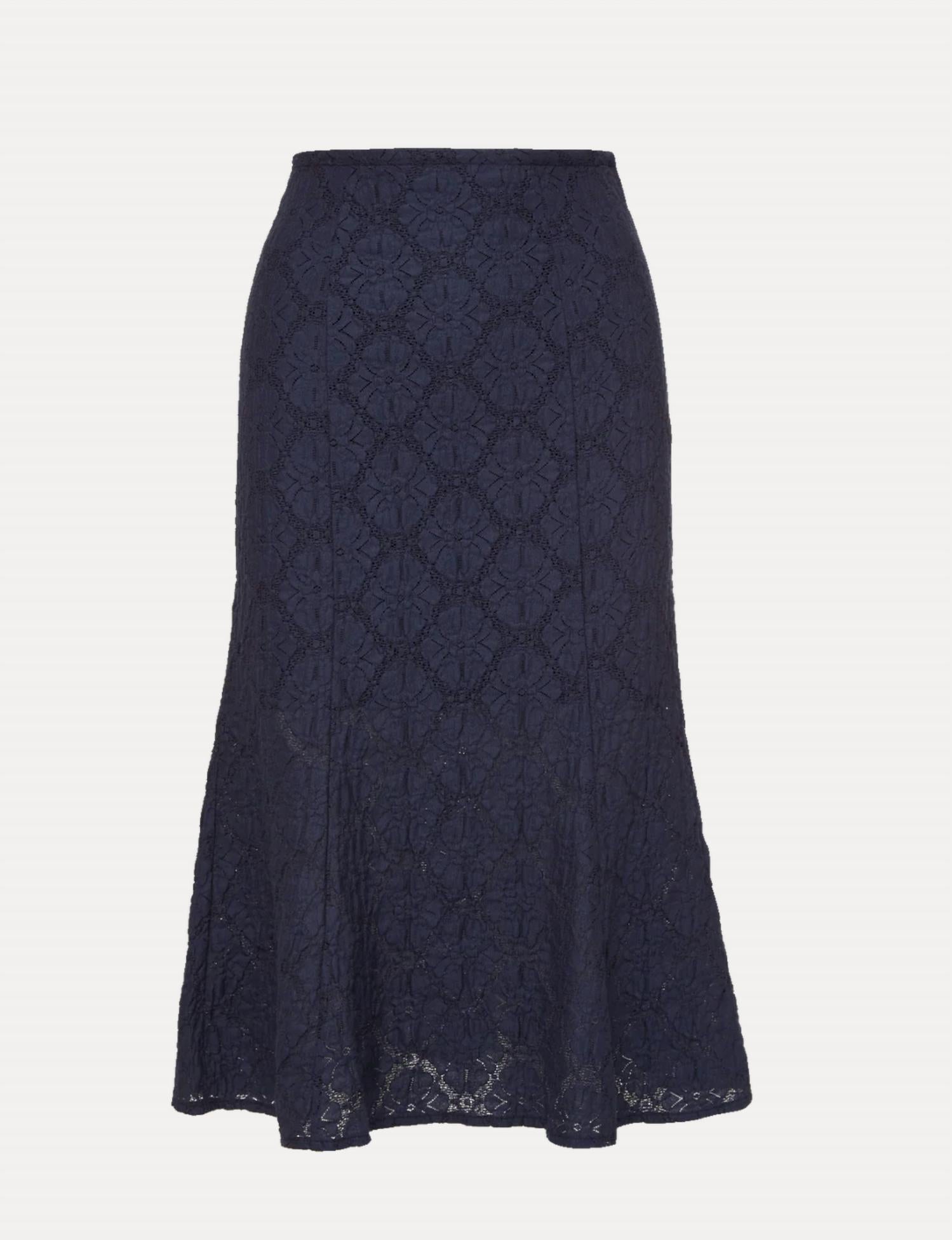 Veronica Beard Massimo Skirt in navy - women's skirt - view 5