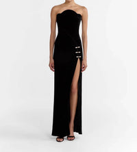 SALONI Saloni Souza Dress in black - women's dress