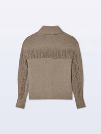 White + Warren - Cashmere Blend Luxe Fringe Cardigan