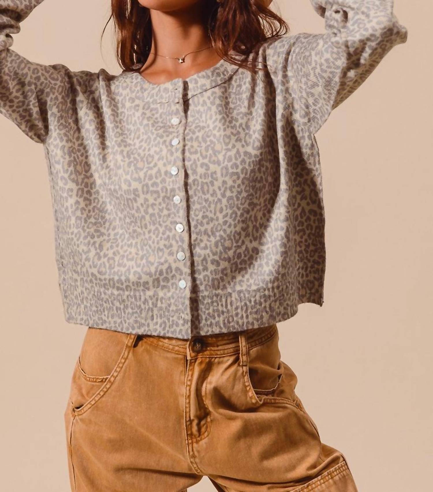 So Me - Vintage Leopard Cardigan