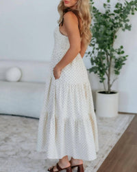 Wishlist - Tiered Polka Dot Maxi Dress