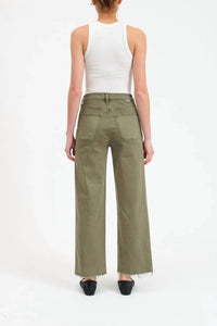 Daze - Pleaser Utility High Rise Wide Ankle Jeans