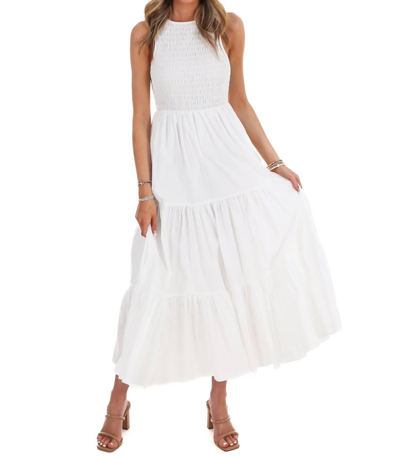 Klesis - Basic Beauty Tiered Midi Dress