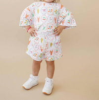 Lucky Panda Kids - Kids Whimsy Summer Shorts Set