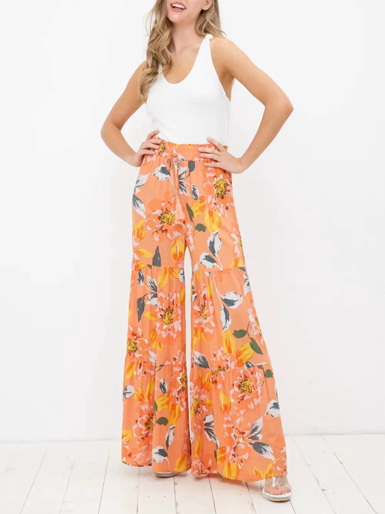 Blue B - Wide Leg Tiered Pants