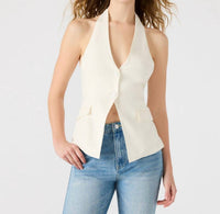 STEVE MADDEN Brielle Vest in ivory - women's jacket