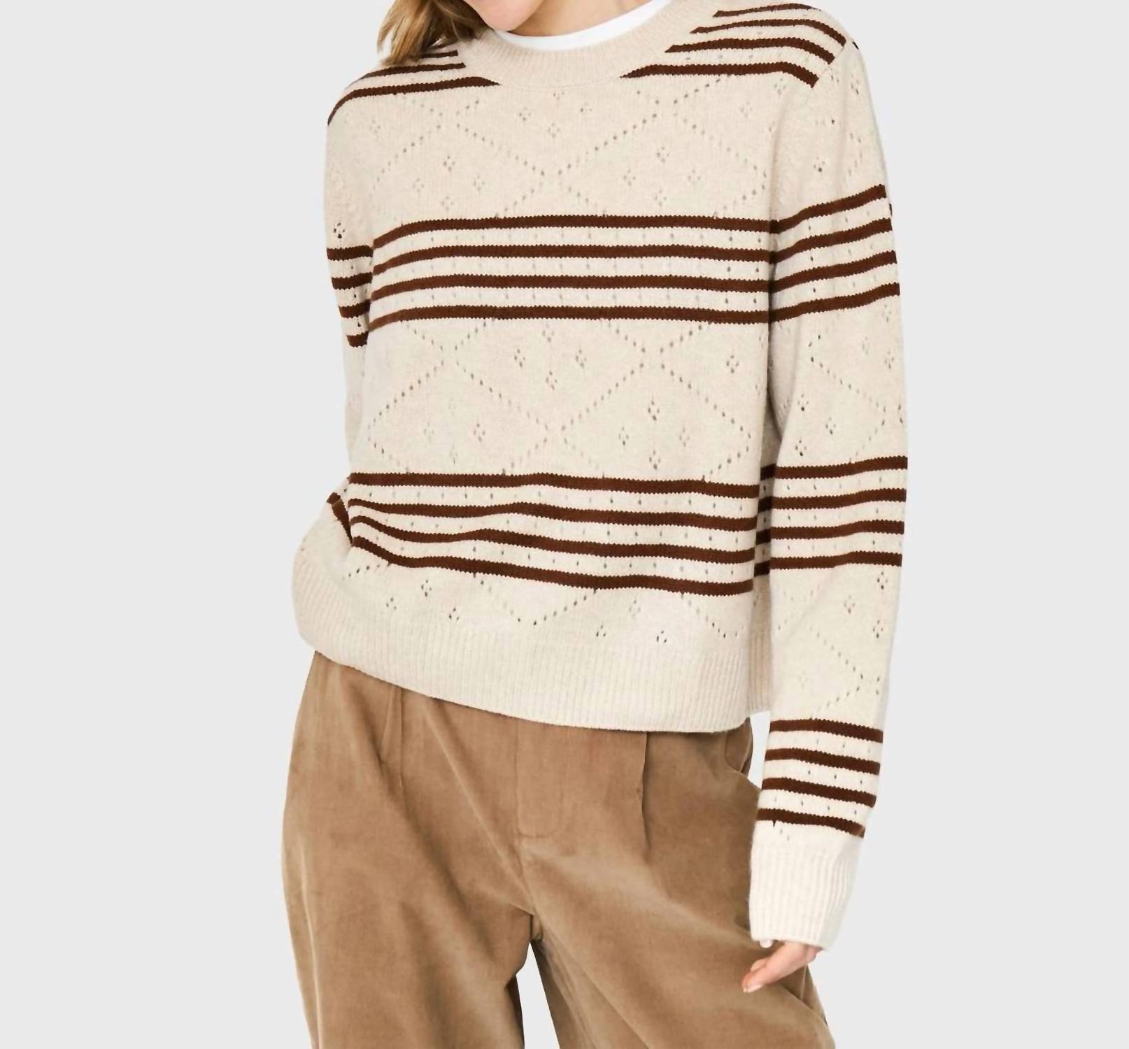 KULE Lake Crewneck Sweater in parchment vicuna - women's sweater