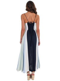Klesis - Painted Skies Colorblock Maxi Dress