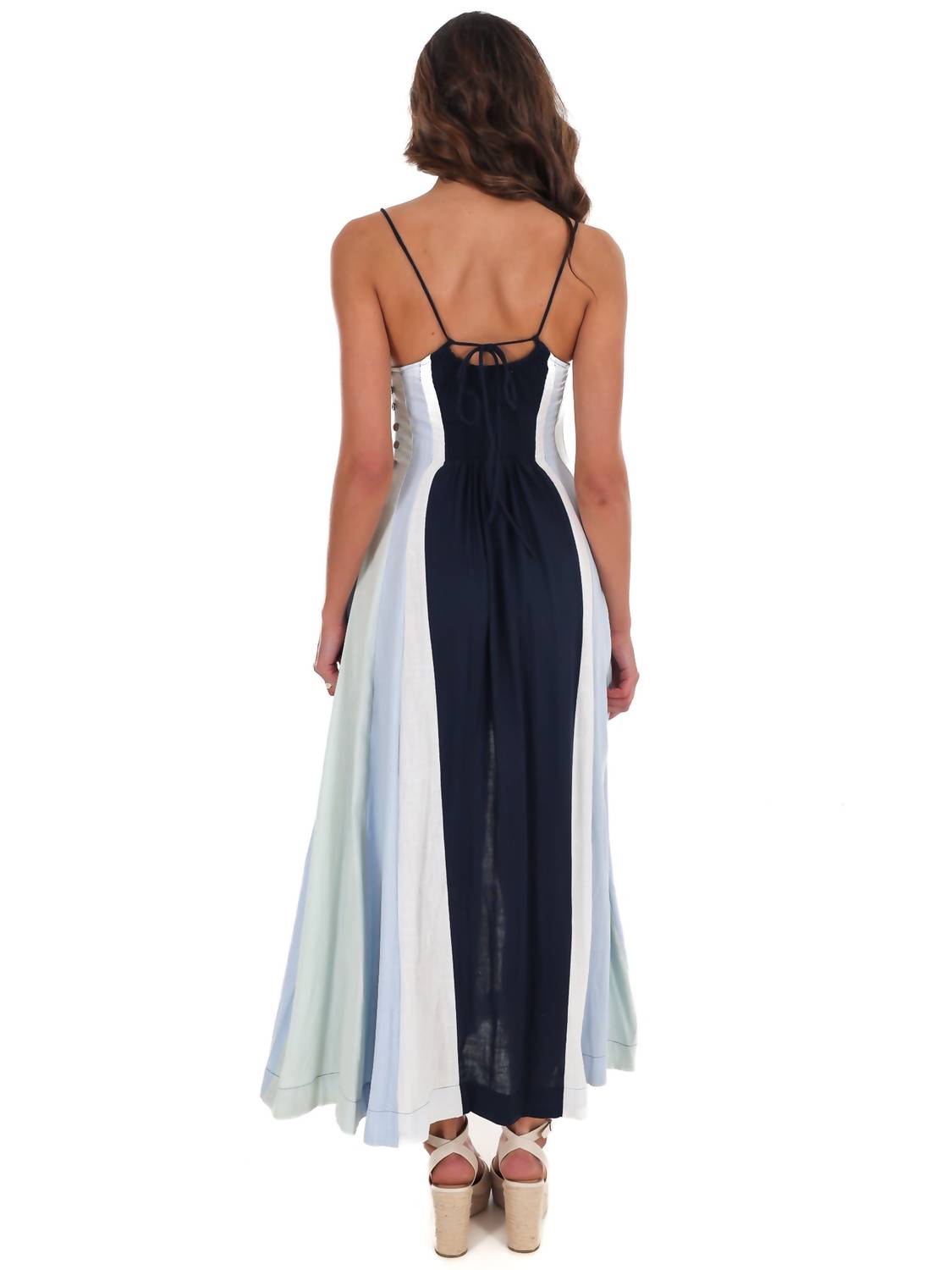 Klesis - Painted Skies Colorblock Maxi Dress