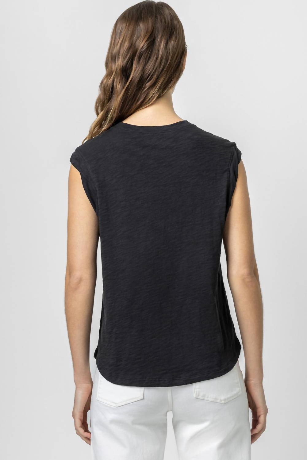 Lilla P - Twisted Binding Loose Knit Slub Tank