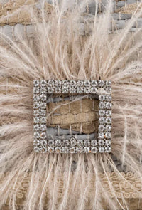 Elektra'S Workshop - Women's Ostrich Feather Mini Shoulder Bag
