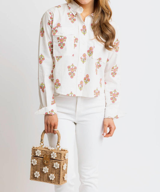 Karlie - Floral Pocket Camp Top