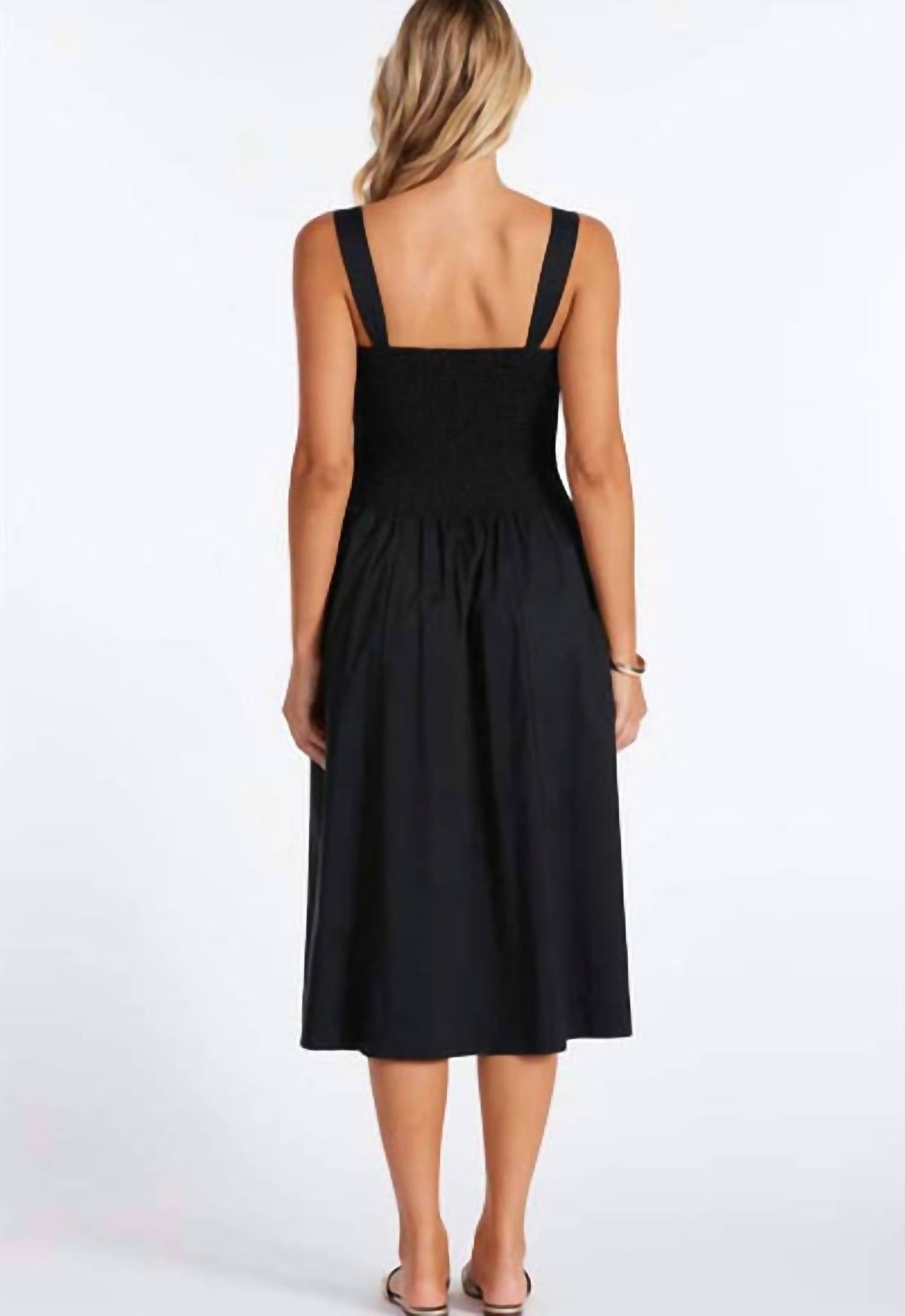 Bishop + Young - Corsica Smocked Poplin Midi Dress