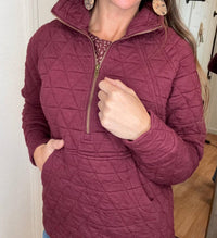 Staccato - Barb Quilted Half Zip Pullover