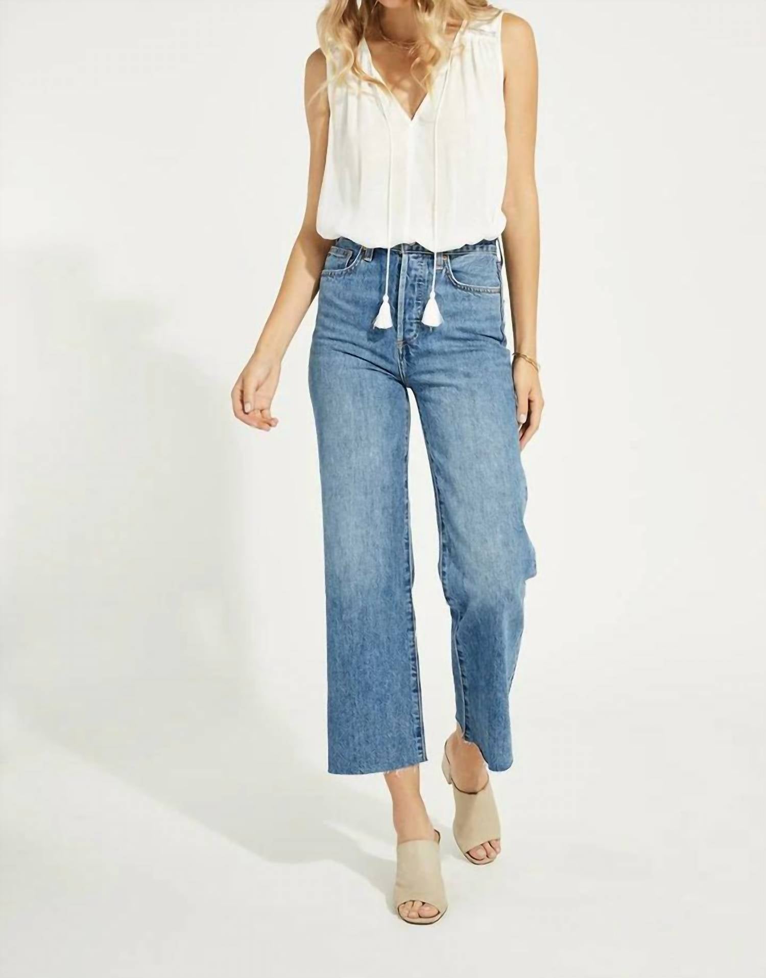 Gentle Fawn BOWIE TOP in ivory - women's tank top