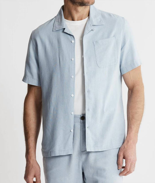 Jachs New York - Linen Suffolk Short Sleeve Camp Shirt