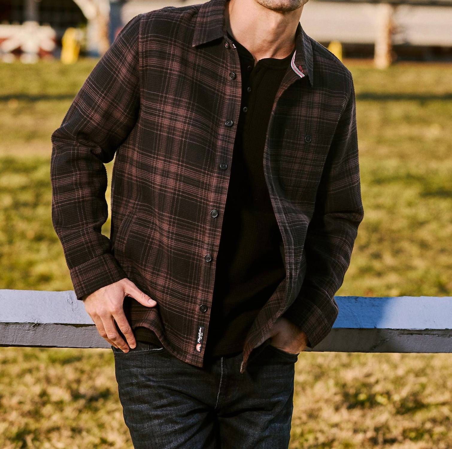 Flags & Anthem - Westchester Brushed Waffle Shirt Jacket