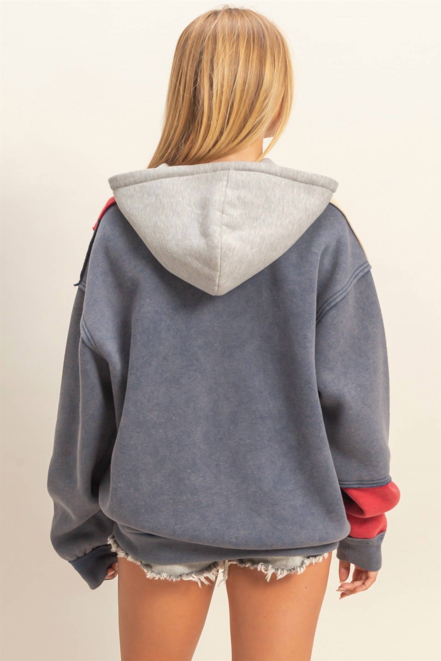 Hyfve - Mineral Washed Colorblock Jacket